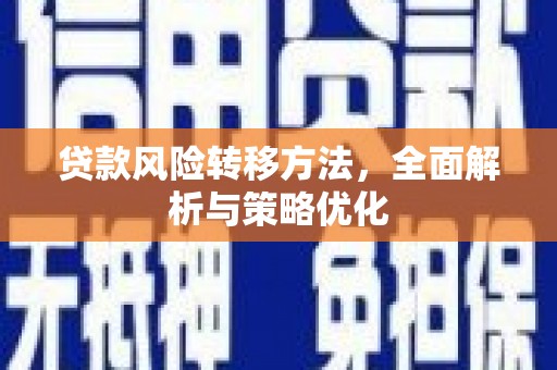 青山贷款风险转移方法，全面解析与策略优化