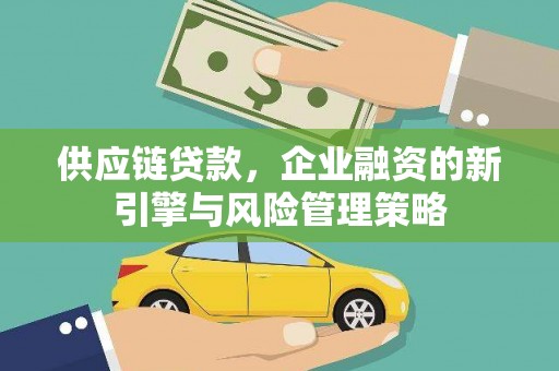 青山供应链贷款，企业融资的新引擎与风险管理策略