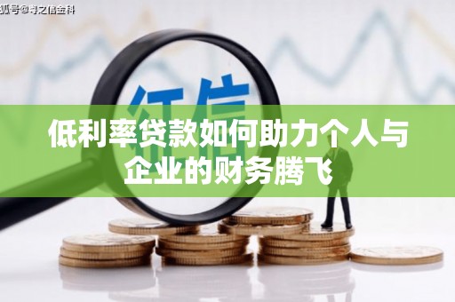 青山低利率贷款如何助力个人与企业的财务腾飞
