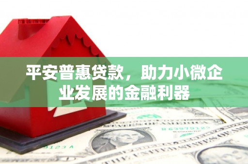 青山平安普惠贷款，助力小微企业发展的金融利器