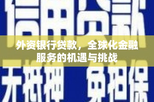 青山外资银行贷款，全球化金融服务的机遇与挑战
