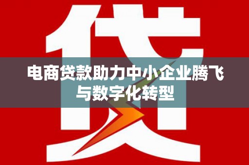 青山电商贷款助力中小企业腾飞与数字化转型