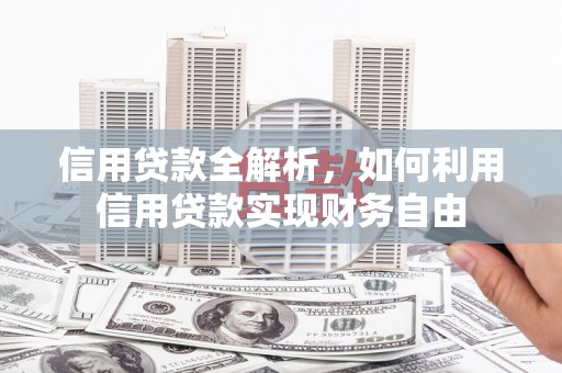 青山信用贷款全解析，如何利用信用贷款实现财务自由